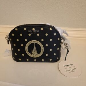 Kate Spade Black Polka Dot Crossbody Bag